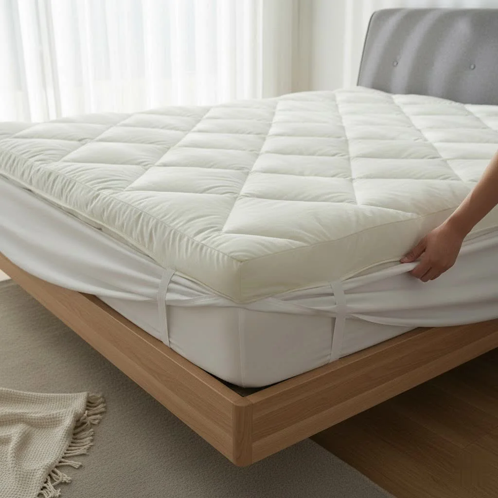 Egg crate mattress topper for enhanced comfort